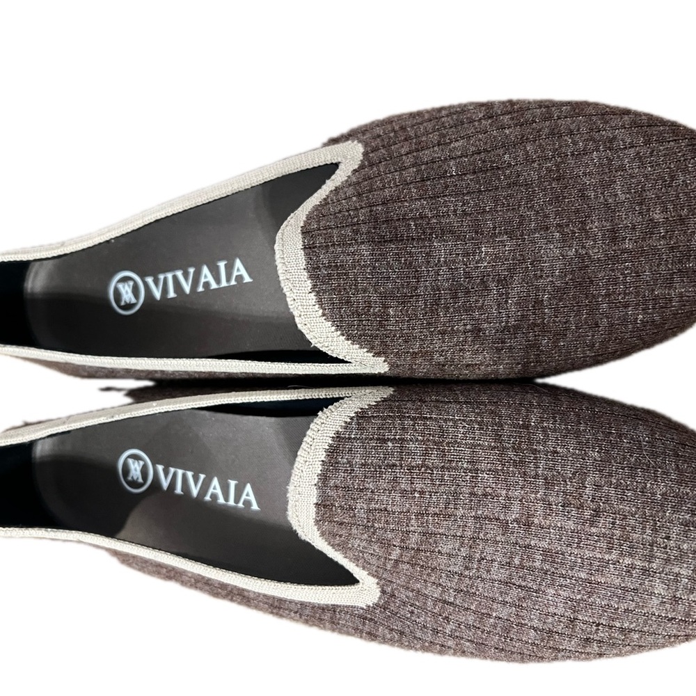 VIVAIA Round Toe Wool Loafers NWOT